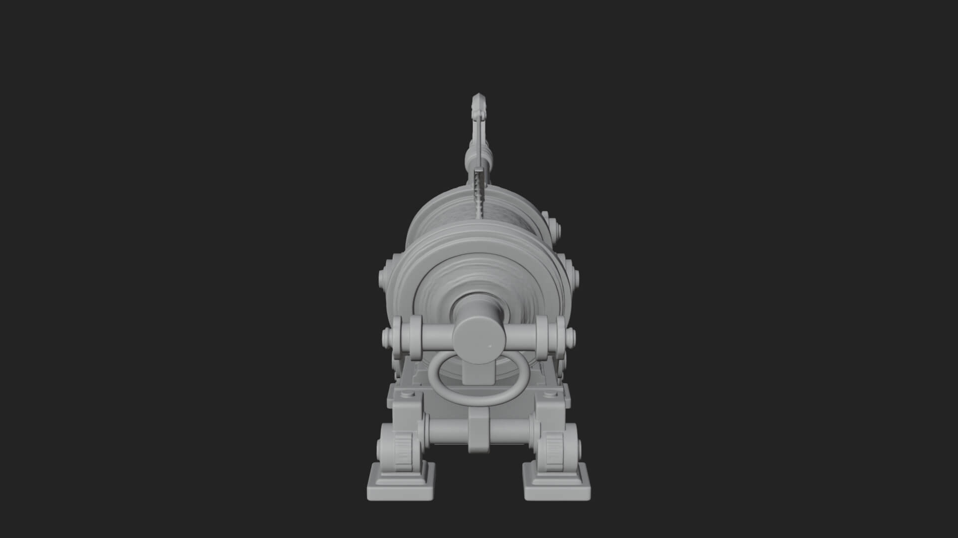 Harpoon Launcher Engine Model Design 3 3D Print Model 3D Model