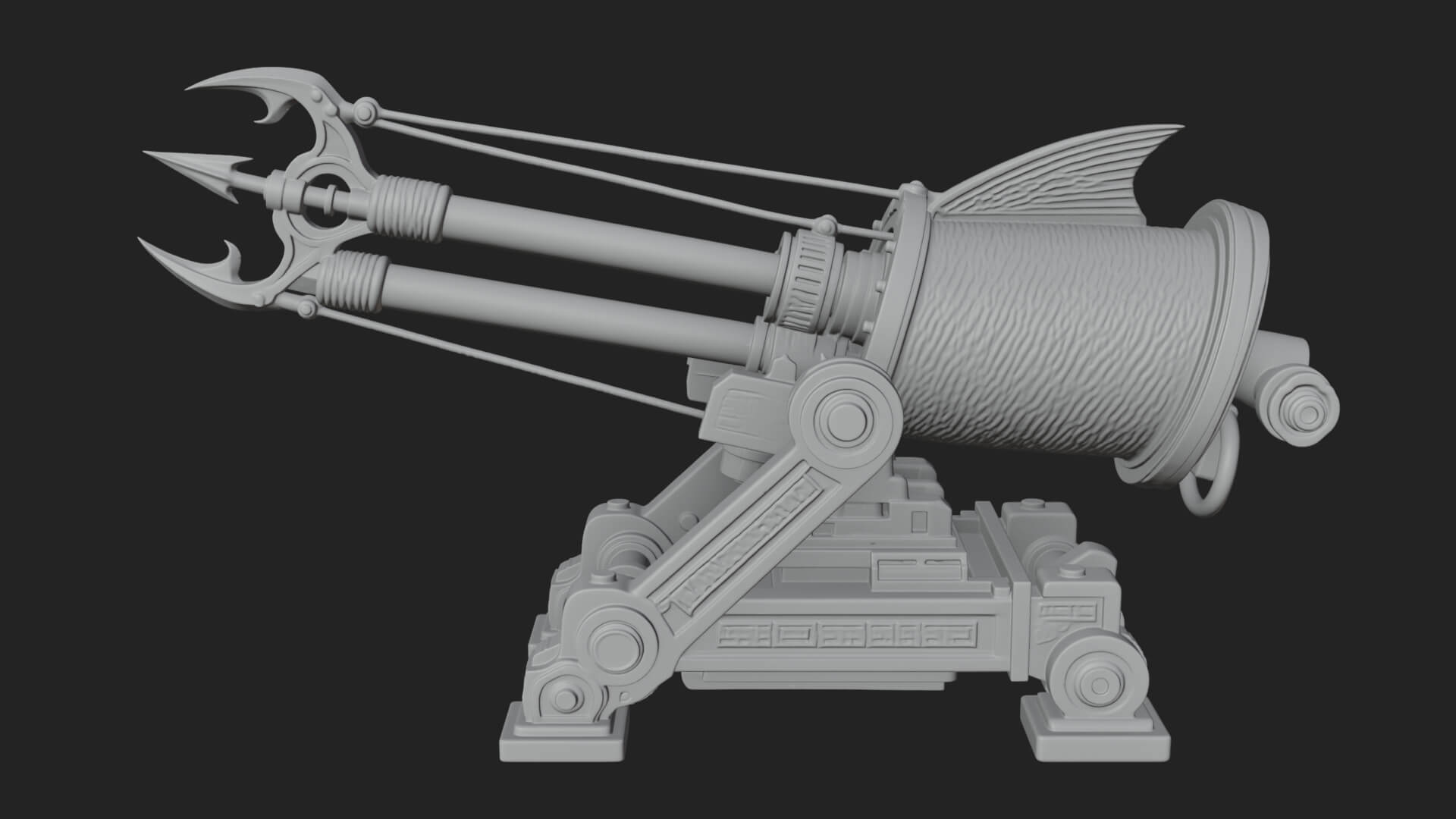 Harpoon Launcher Engine Model Design 3 3D Print Model 3D Model