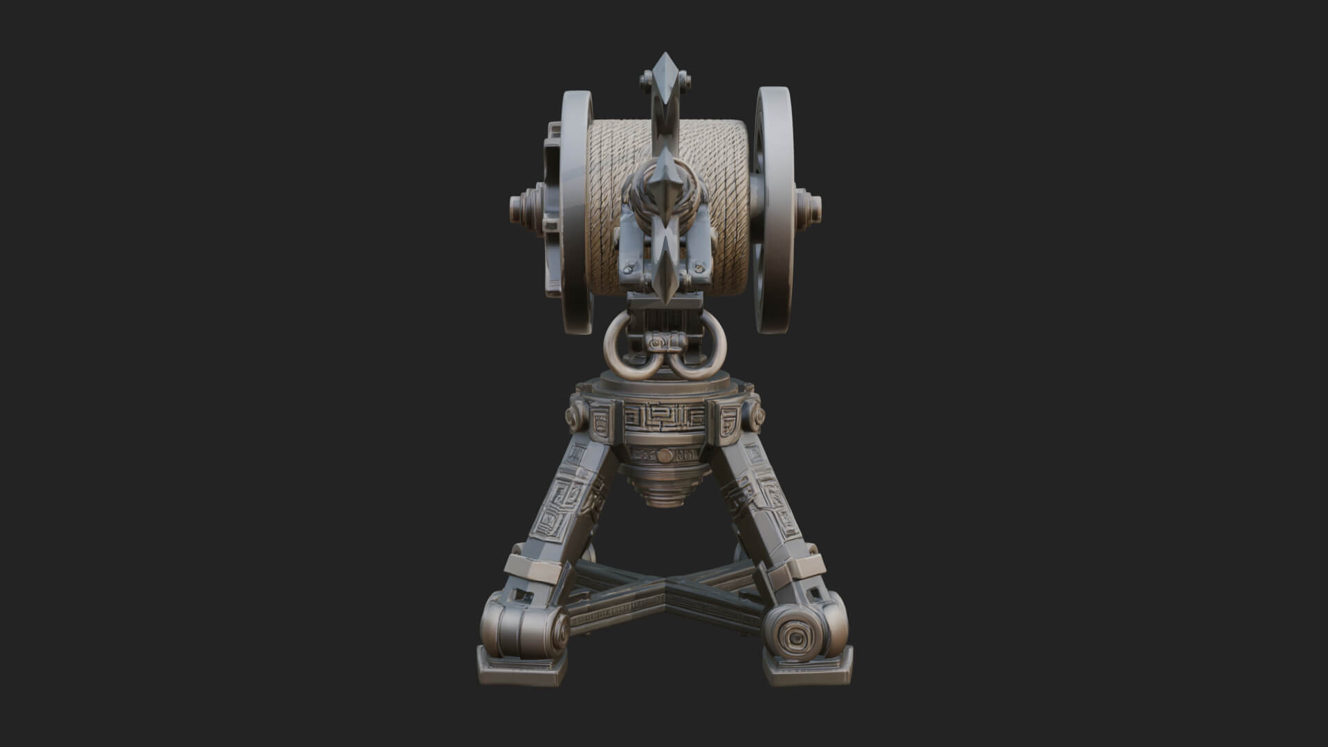 Harpoon Launcher Engine Model Design 4 3D Print Model 3D Model