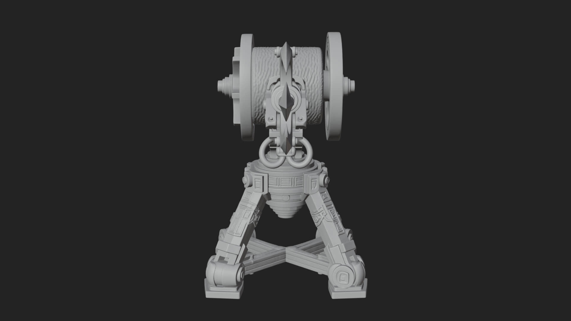 Harpoon Launcher Engine Model Design 4 3D Print Model 3D Model