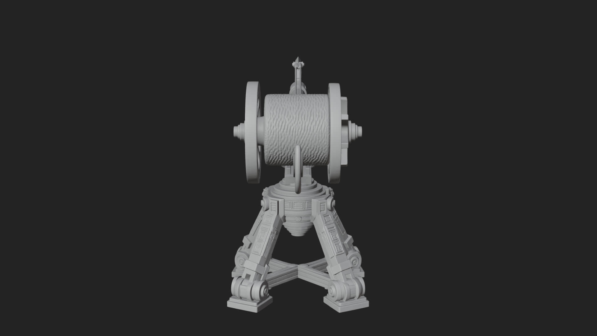 Harpoon Launcher Engine Model Design 4 3D Print Model 3D Model