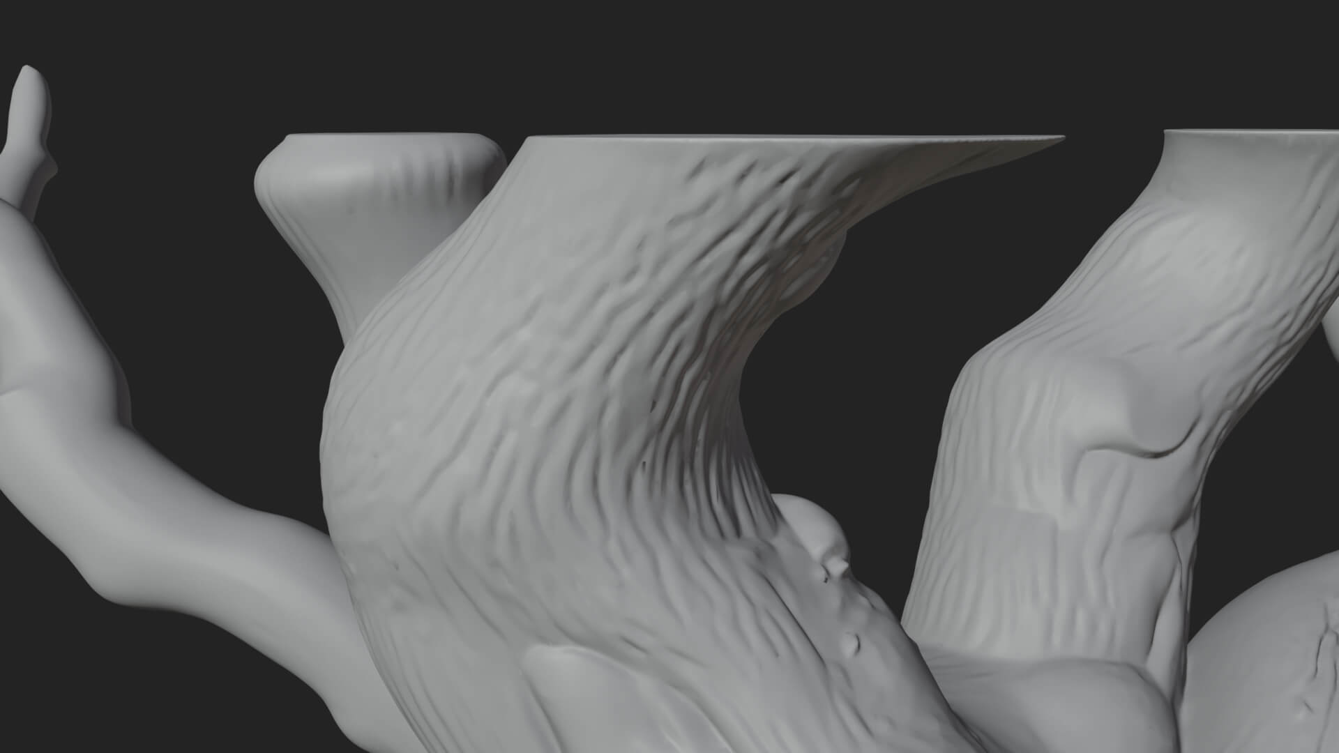 Haunted Tree Monster Statue Design 1 3D Print Model 3D Model