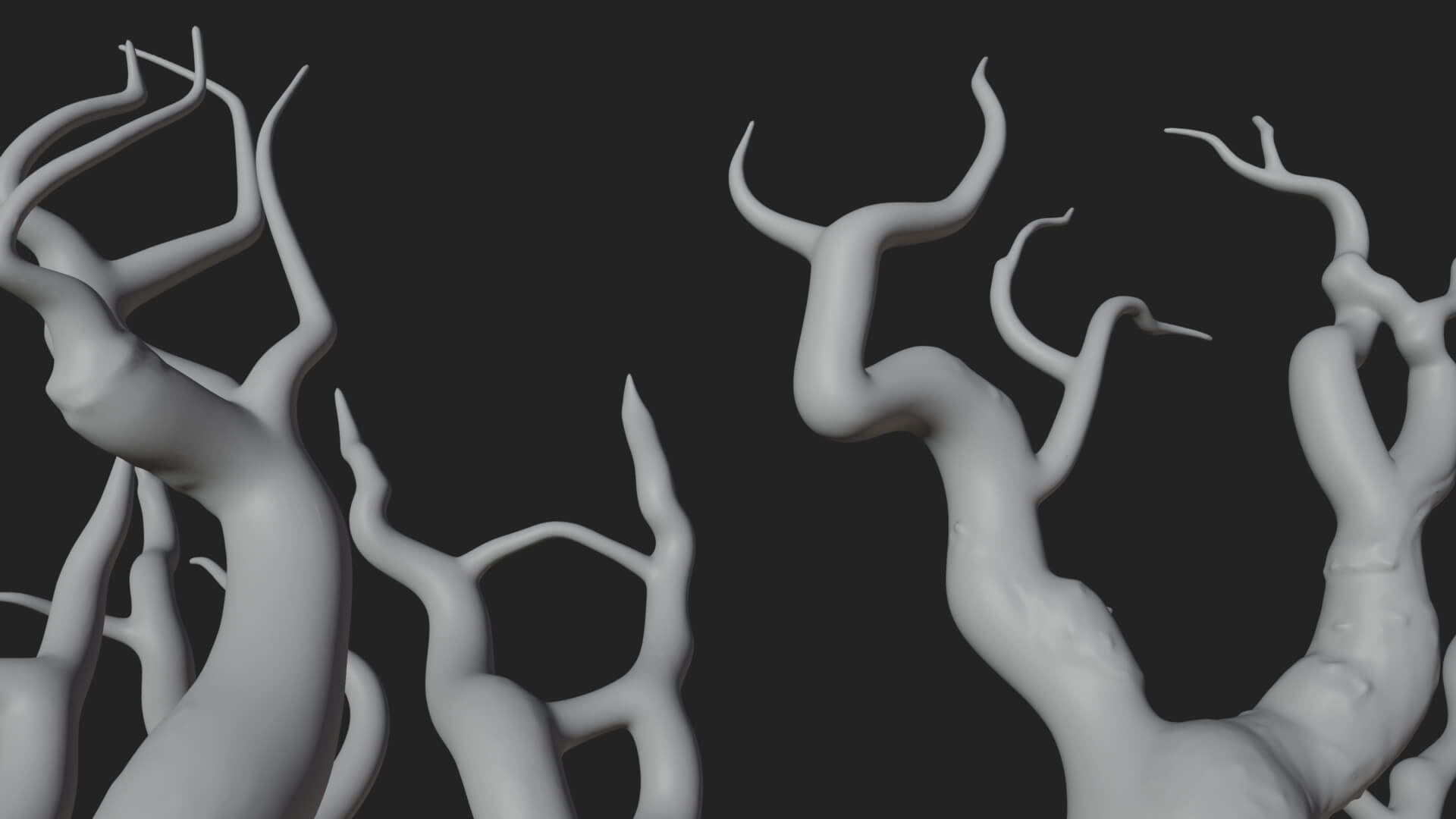 Haunted Tree Monster Statue Design 4 3D Print Model 3D Model