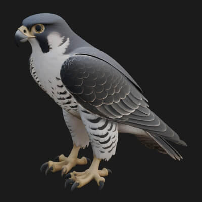 Hawk Bird Statue Design 9 3D Print Model