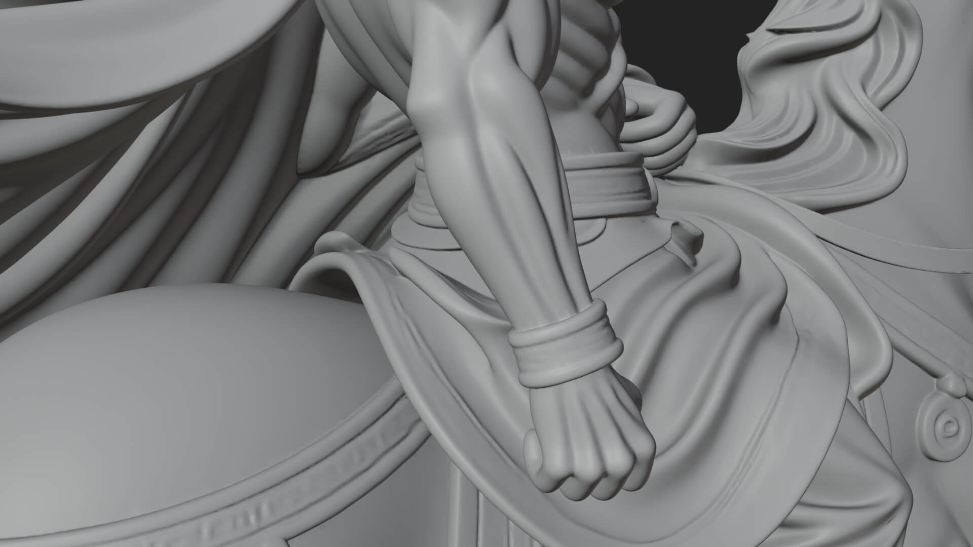 Headless Horseman Rider Statue Design 1 3D Print Model 3D Model