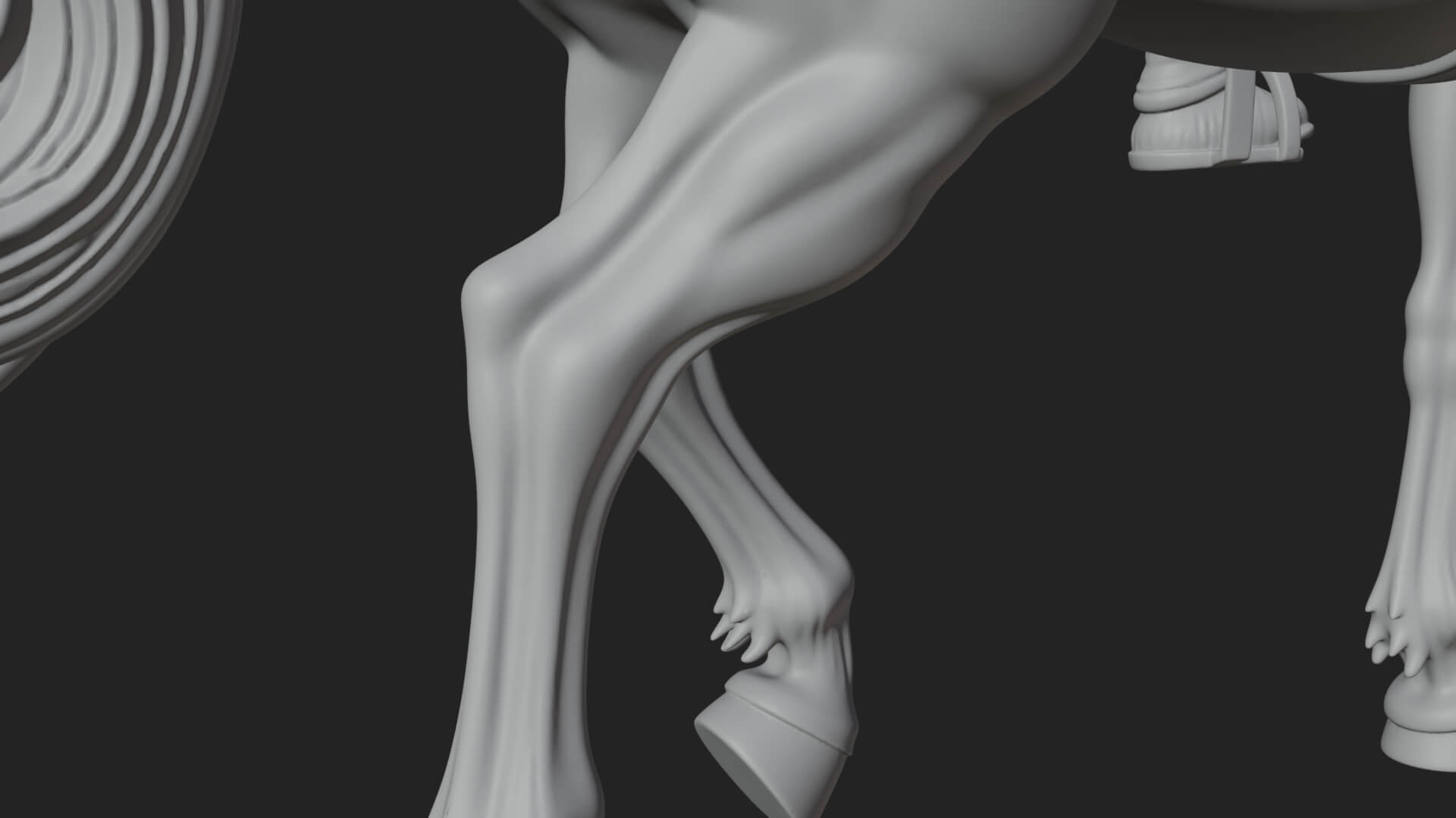 Headless Horseman Rider Statue Design 1 3D Print Model 3D Model