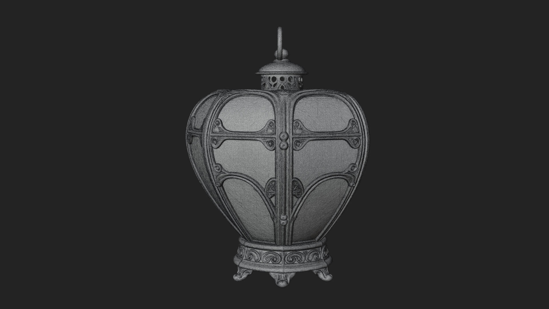 Heart Glass Candle Lantern Model Design 1 3D Print Model 3D Model