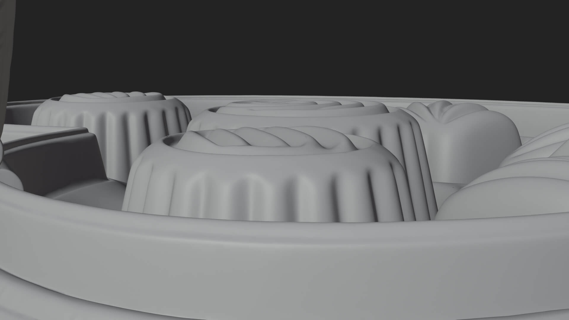 Heart Shaped Chocolate Box Model Design 2 3D Print Model 3D Model