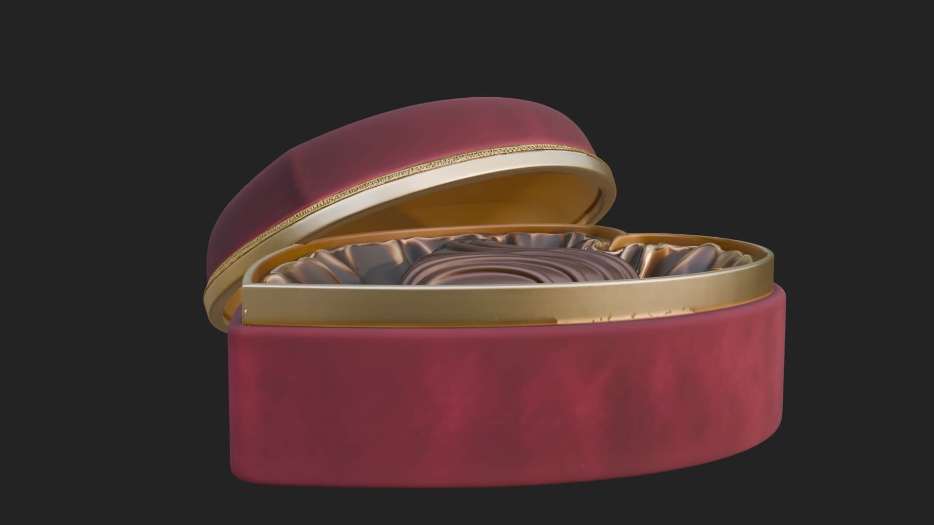 Heart Shaped Chocolate Box Model Design 3 3D Print Model 3D Model
