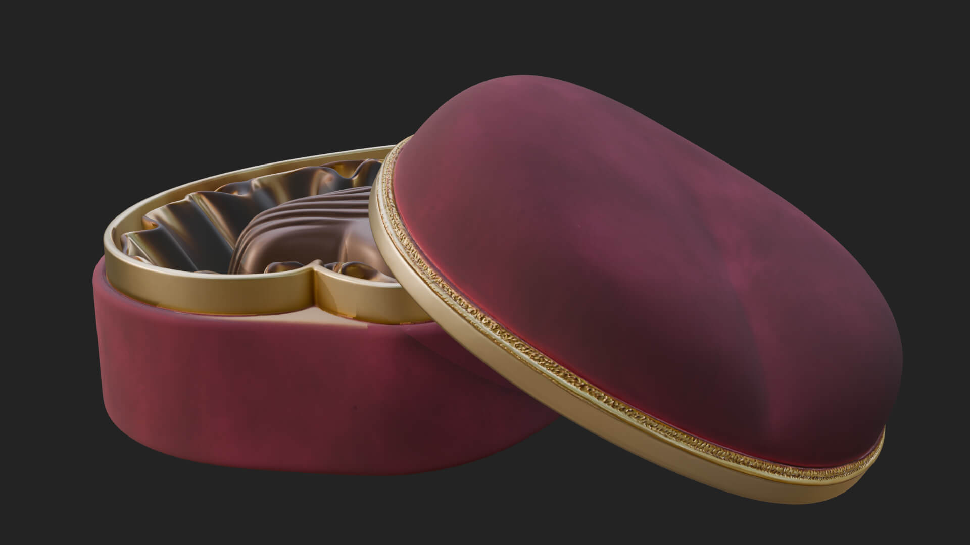 Heart Shaped Chocolate Box Model Design 3 3D Print Model 3D Model