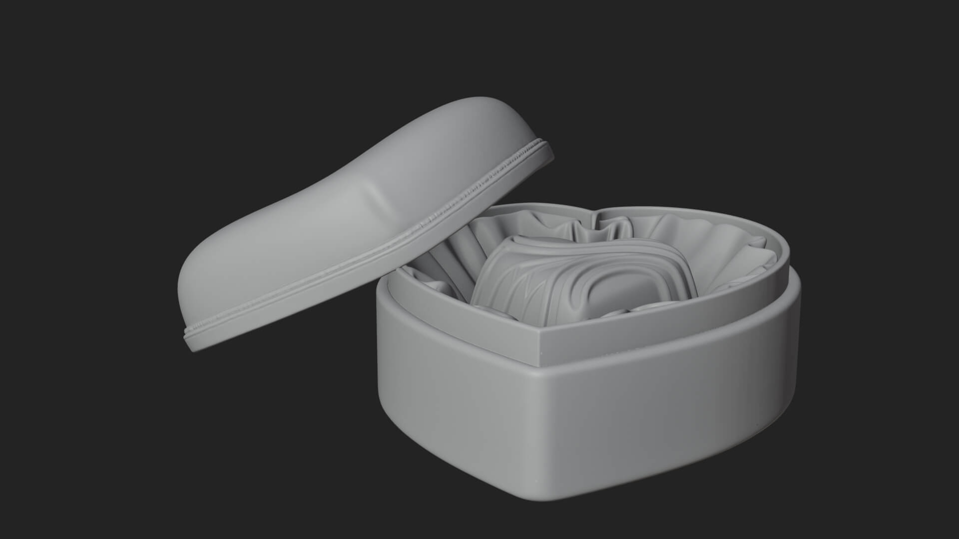 Heart Shaped Chocolate Box Model Design 3 3D Print Model 3D Model