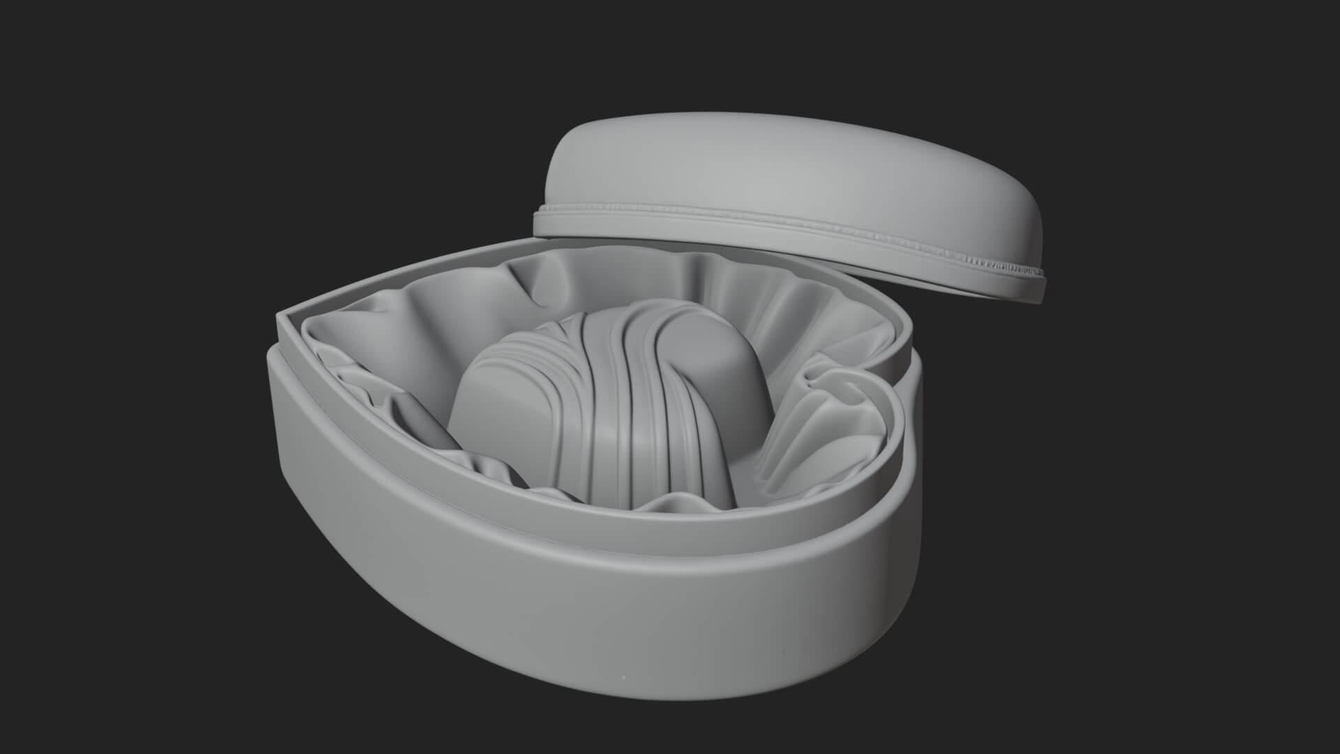 Heart Shaped Chocolate Box Model Design 3 3D Print Model 3D Model