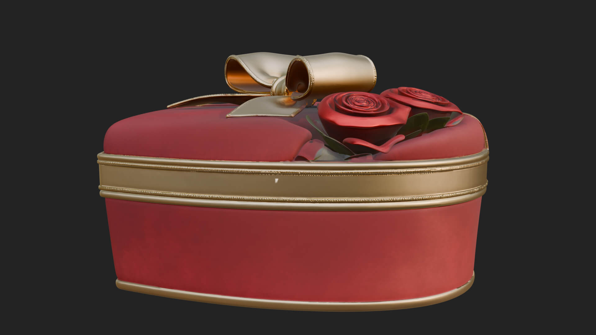 Heart Shaped Gift Box Ornament Design 1 3D Print Model 3D Model