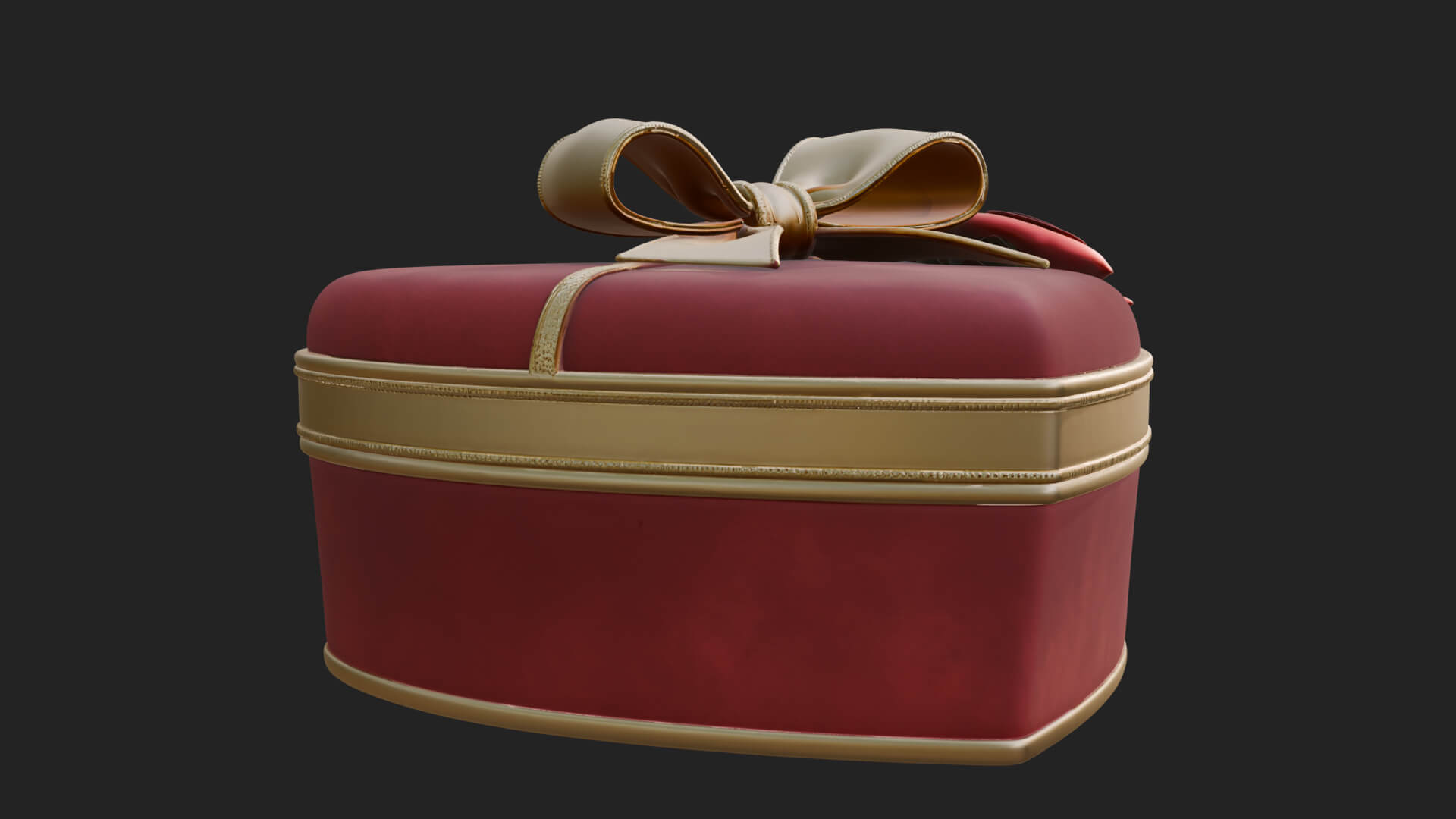 Heart Shaped Gift Box Ornament Design 1 3D Print Model 3D Model
