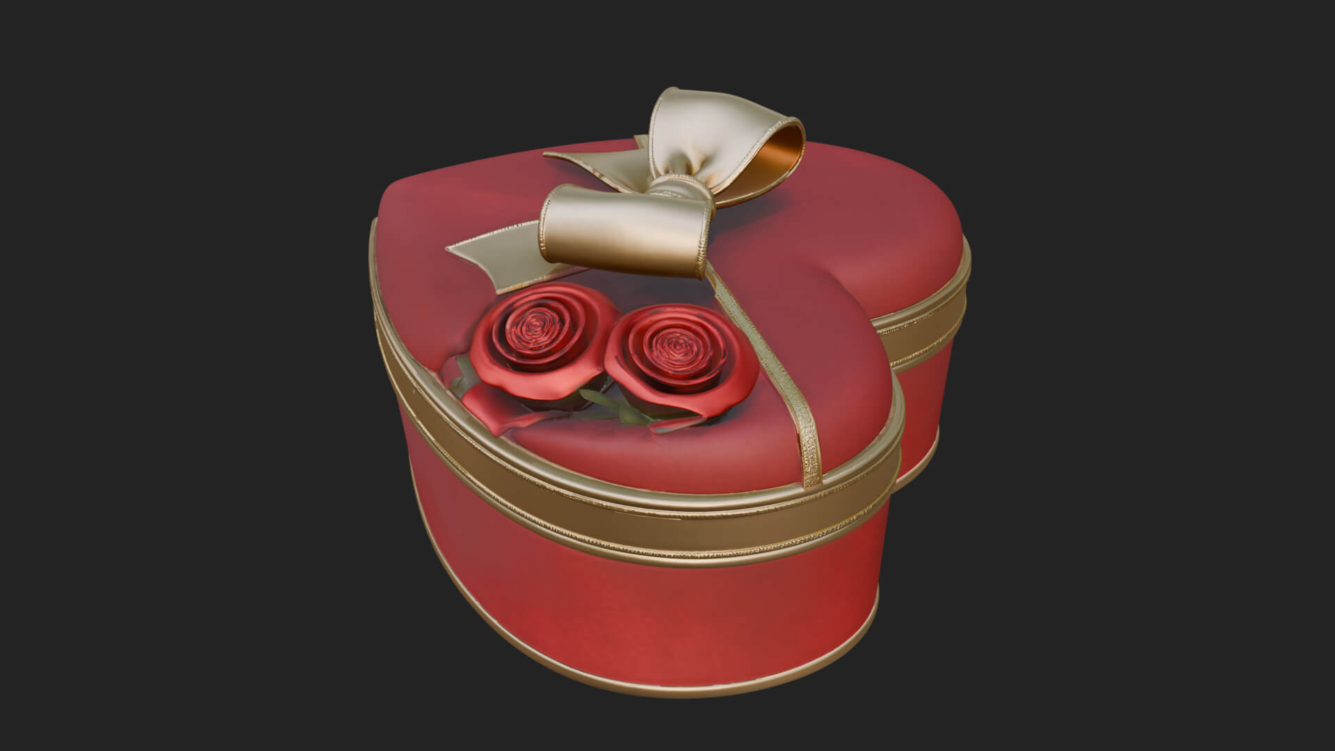Heart Shaped Gift Box Ornament Design 1 3D Print Model 3D Model