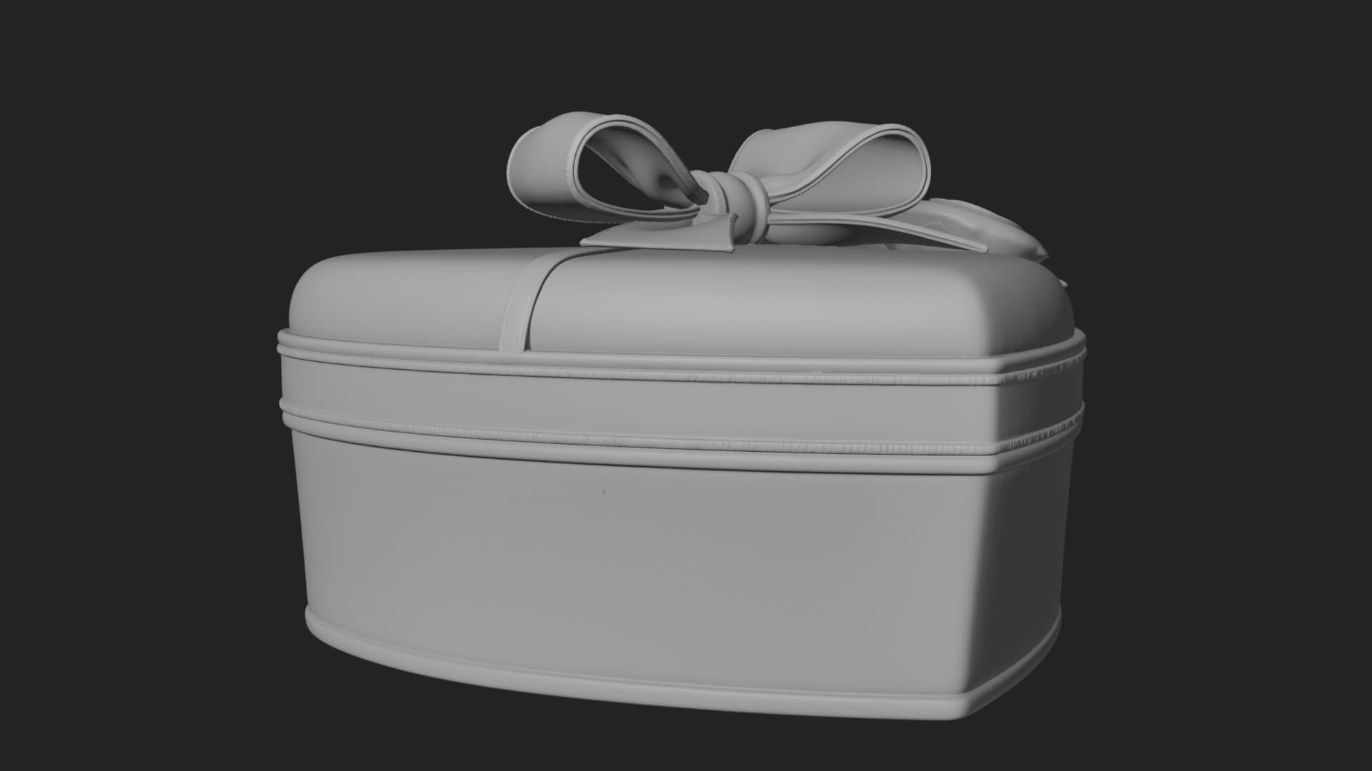 Heart Shaped Gift Box Ornament Design 1 3D Print Model 3D Model