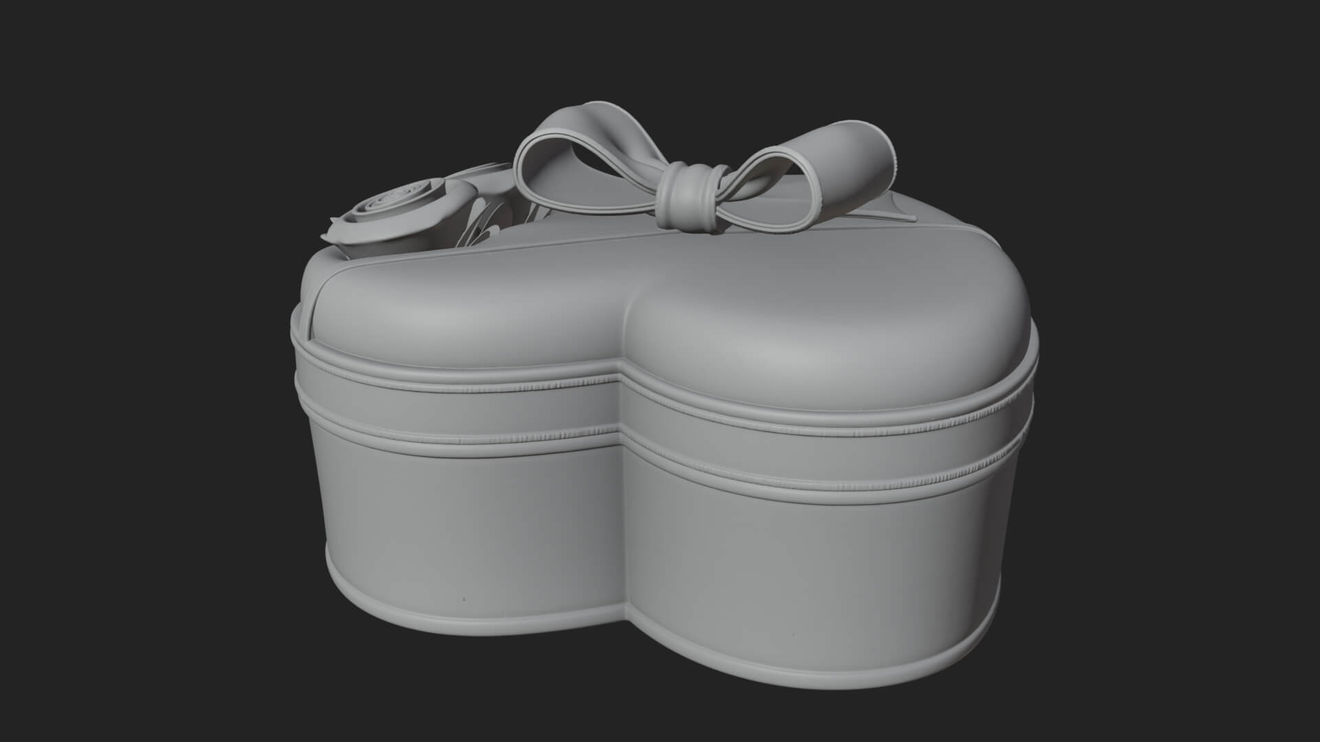 Heart Shaped Gift Box Ornament Design 1 3D Print Model 3D Model