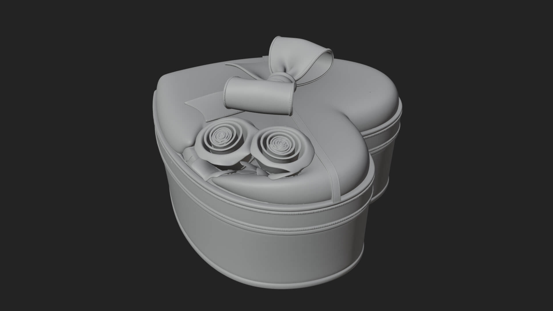 Heart Shaped Gift Box Ornament Design 1 3D Print Model 3D Model