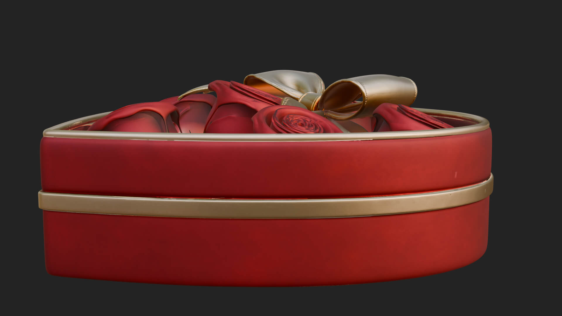 Heart Shaped Gift Box Ornament Design 2 3D Print Model 3D Model