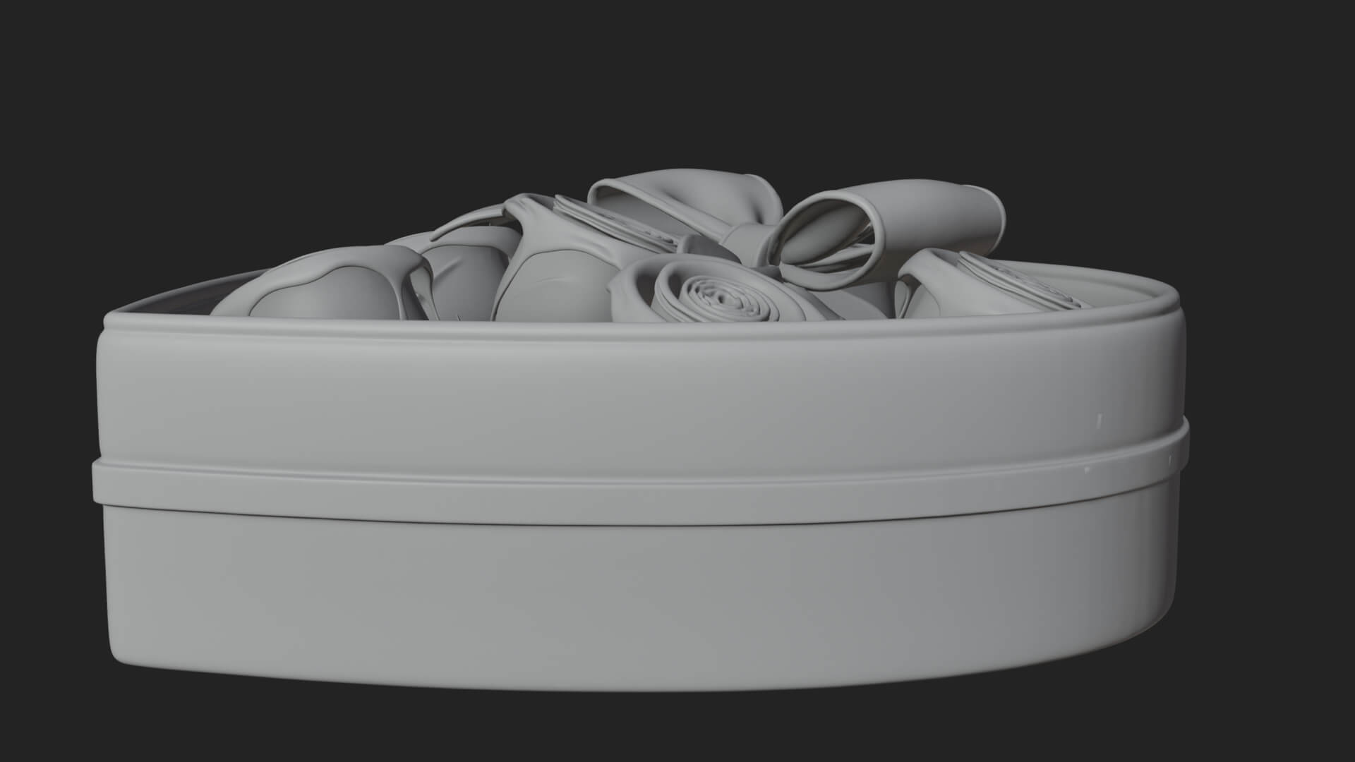 Heart Shaped Gift Box Ornament Design 2 3D Print Model 3D Model