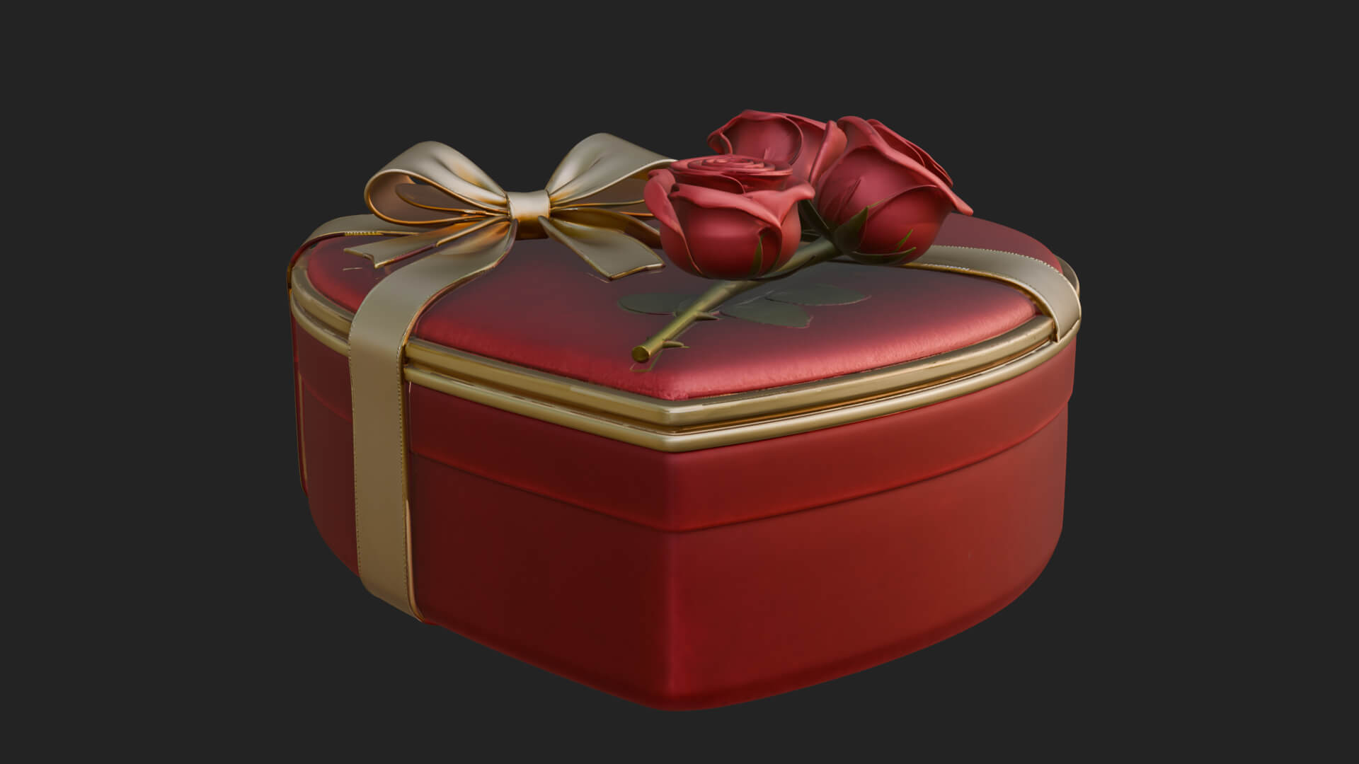 Heart Shaped Gift Box Ornament Design 3 3D Print Model 3D Model