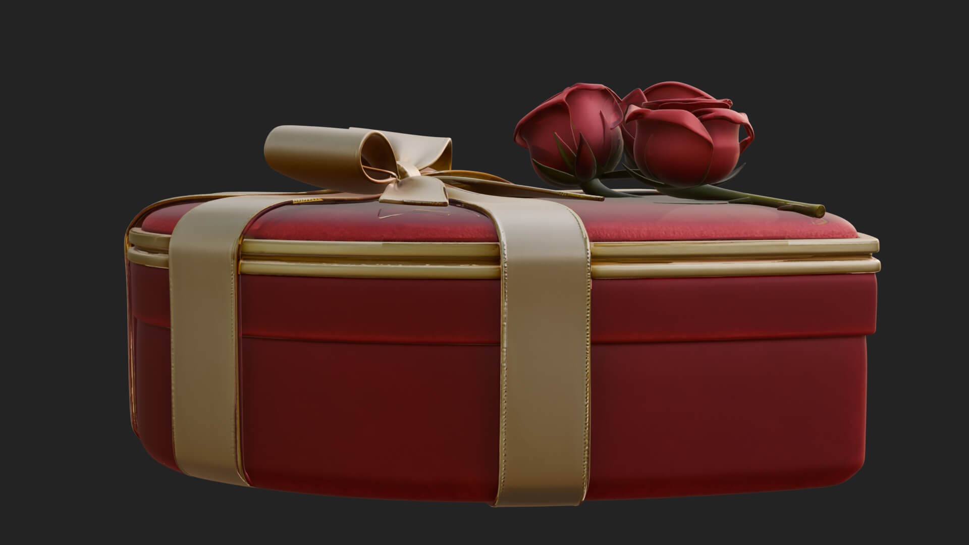 Heart Shaped Gift Box Ornament Design 3 3D Print Model 3D Model