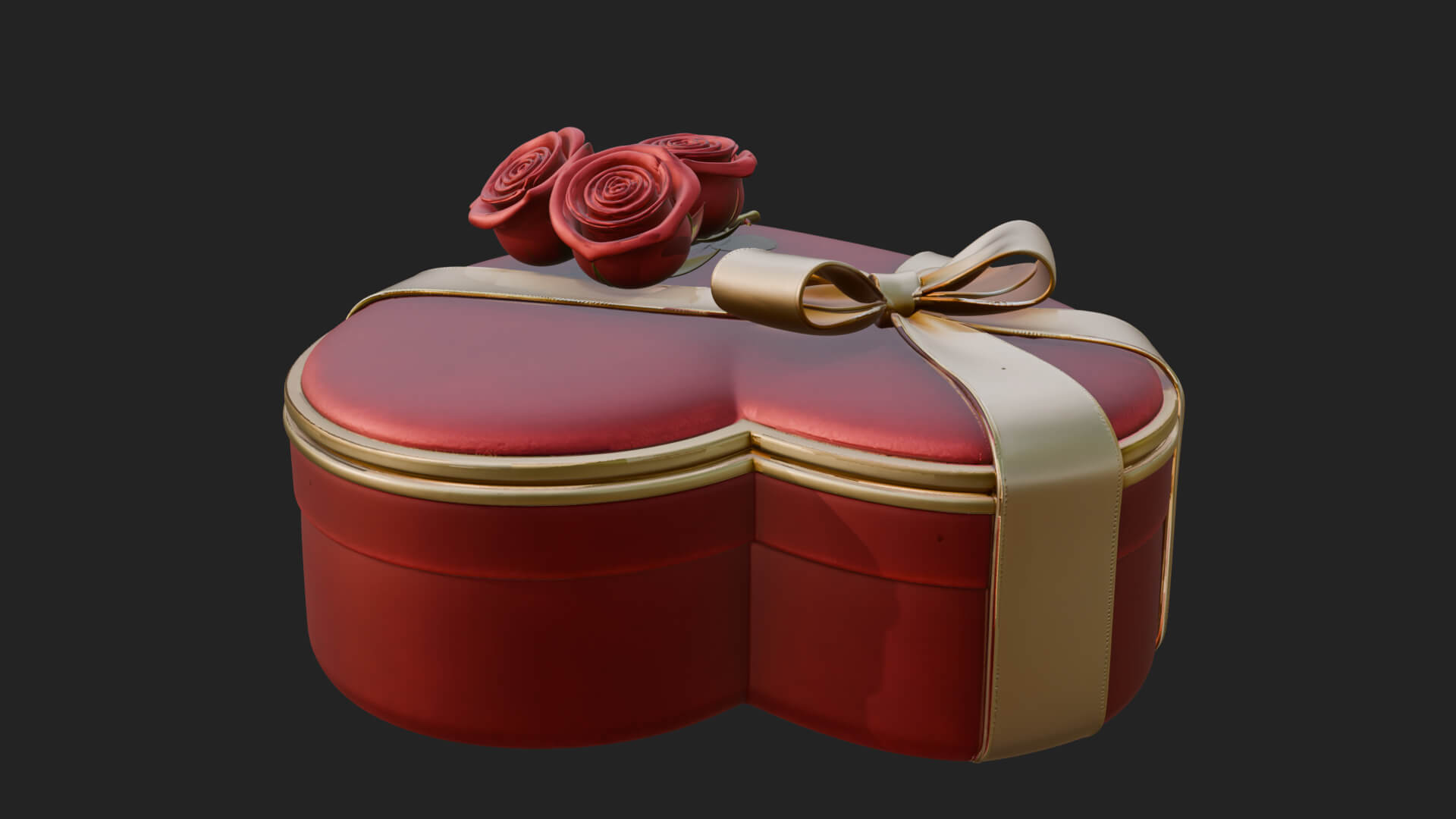 Heart Shaped Gift Box Ornament Design 3 3D Print Model 3D Model