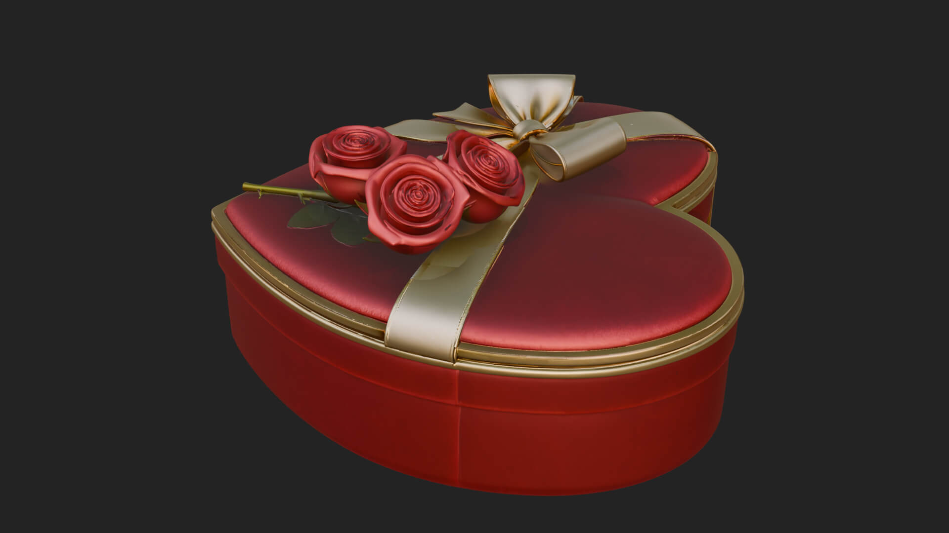 Heart Shaped Gift Box Ornament Design 3 3D Print Model 3D Model
