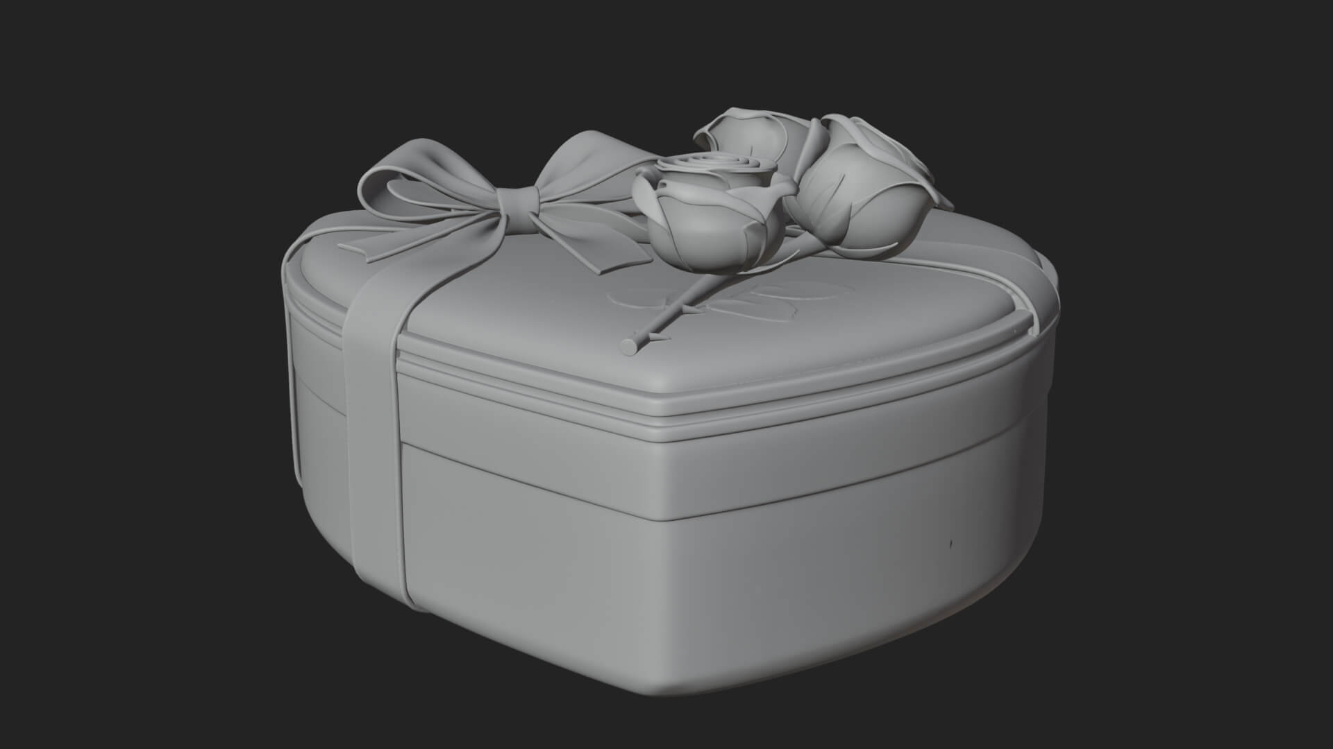 Heart Shaped Gift Box Ornament Design 3 3D Print Model 3D Model