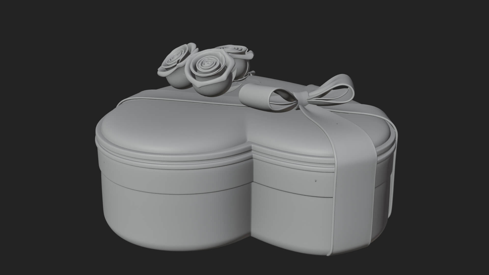 Heart Shaped Gift Box Ornament Design 3 3D Print Model 3D Model