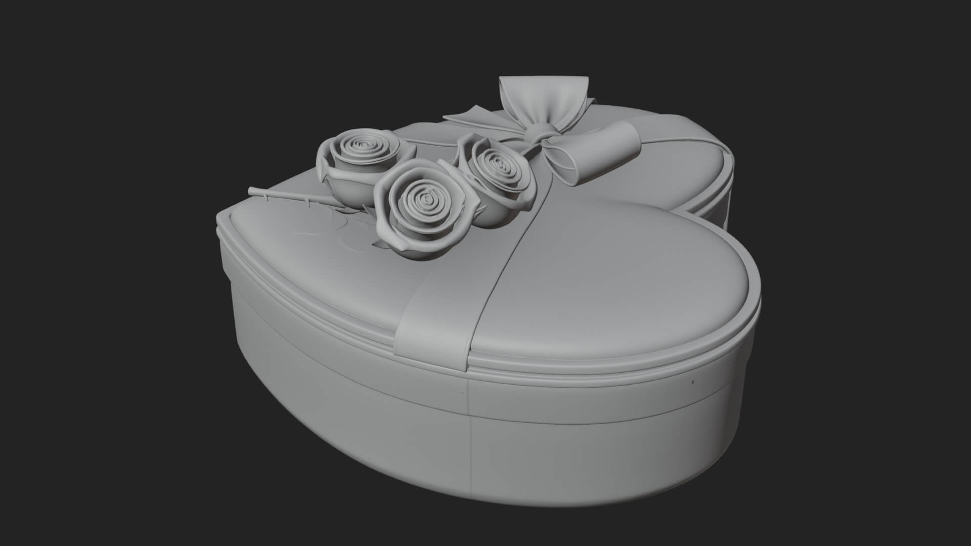 Heart Shaped Gift Box Ornament Design 3 3D Print Model 3D Model