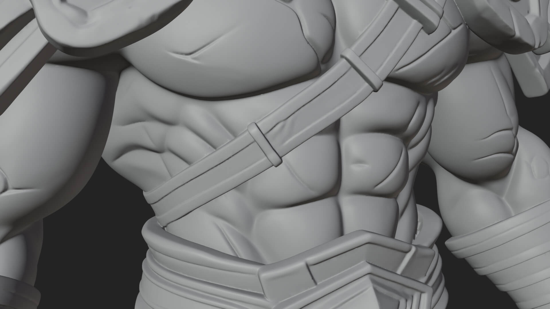 Heavy Armored Brute Statue Design 1 3D Print Model 3D Model