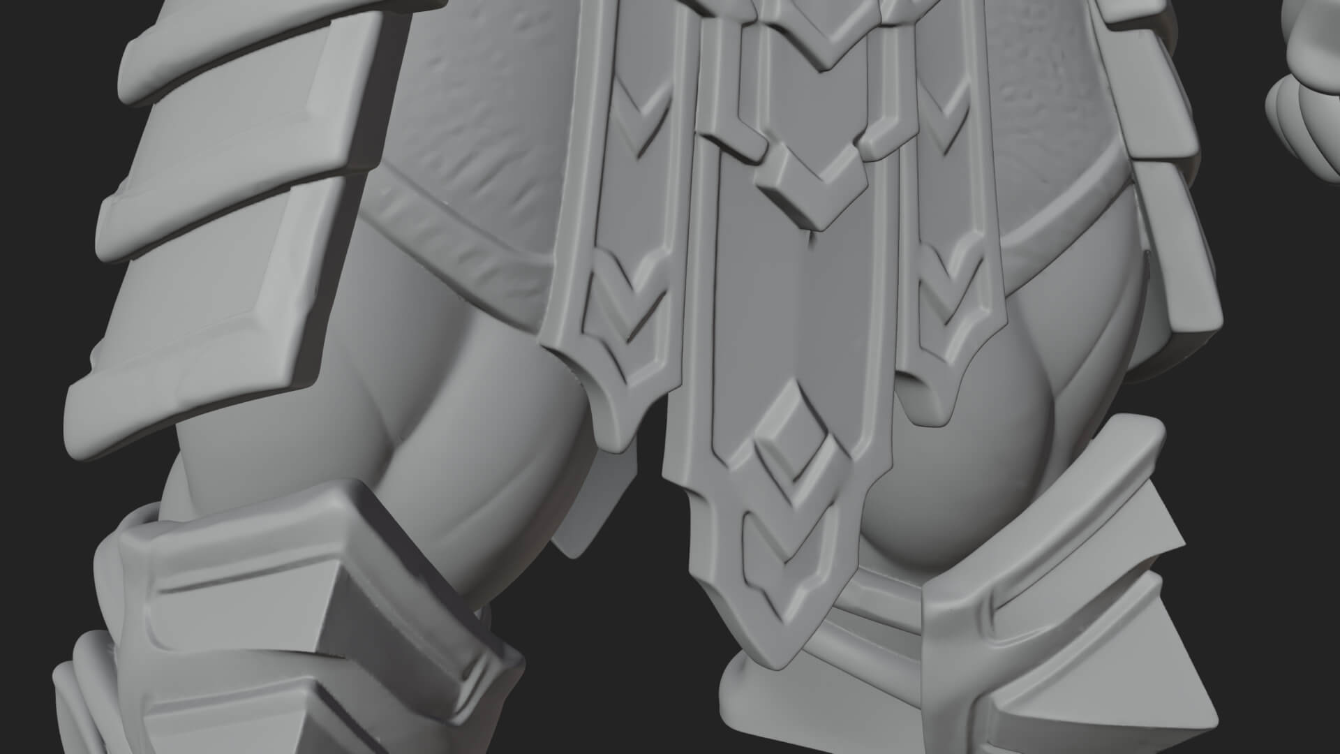 Heavy Armored Brute Statue Design 1 3D Print Model 3D Model