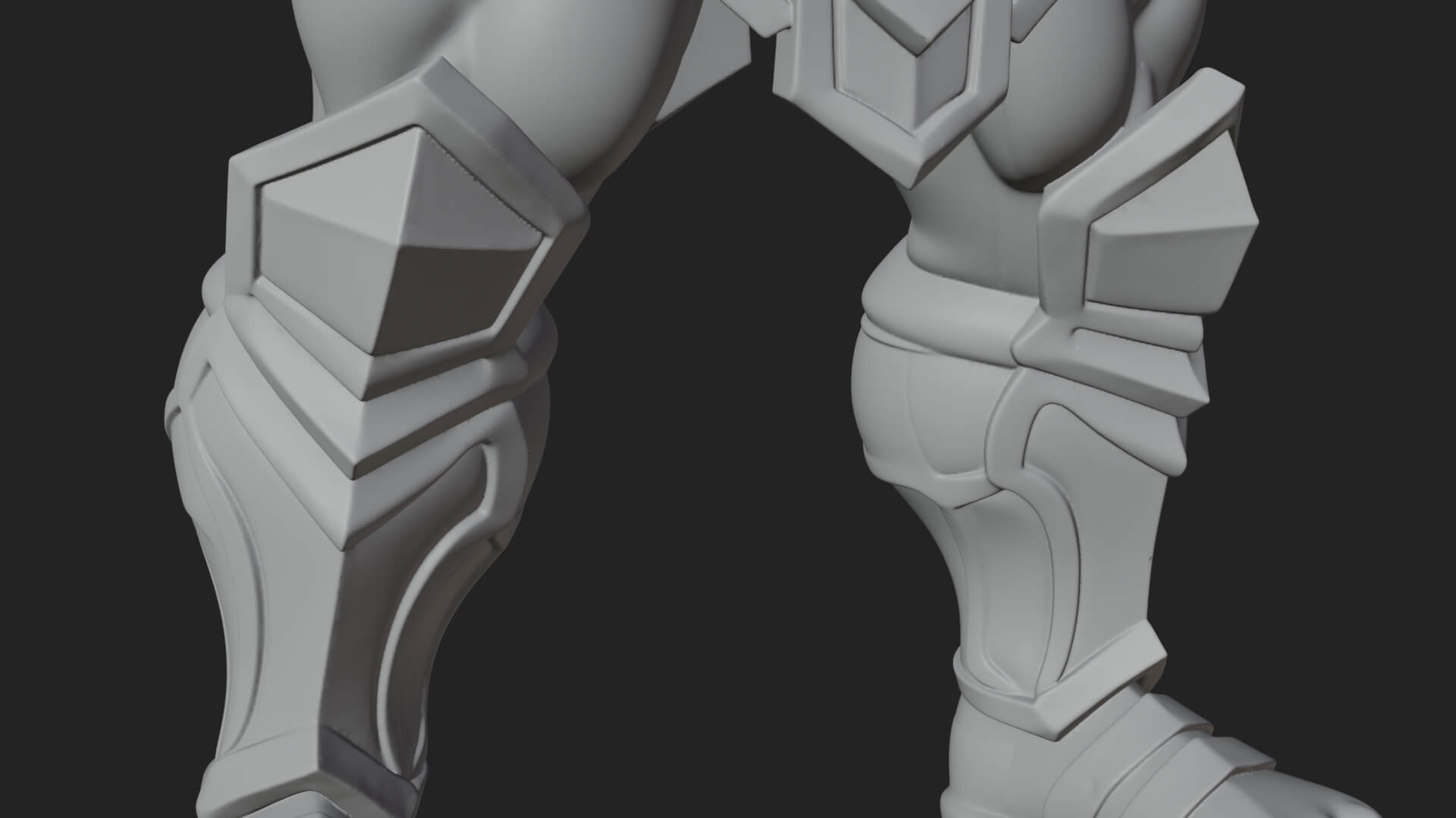 Heavy Armored Brute Statue Design 3 3D Print Model 3D Model