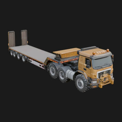 Heavy Haul Trailer Model Design 5 3D Print Model