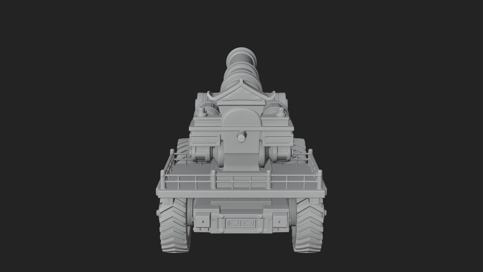 Heavy Siege Cannon Model Design 1 3D Print Model 3D Model