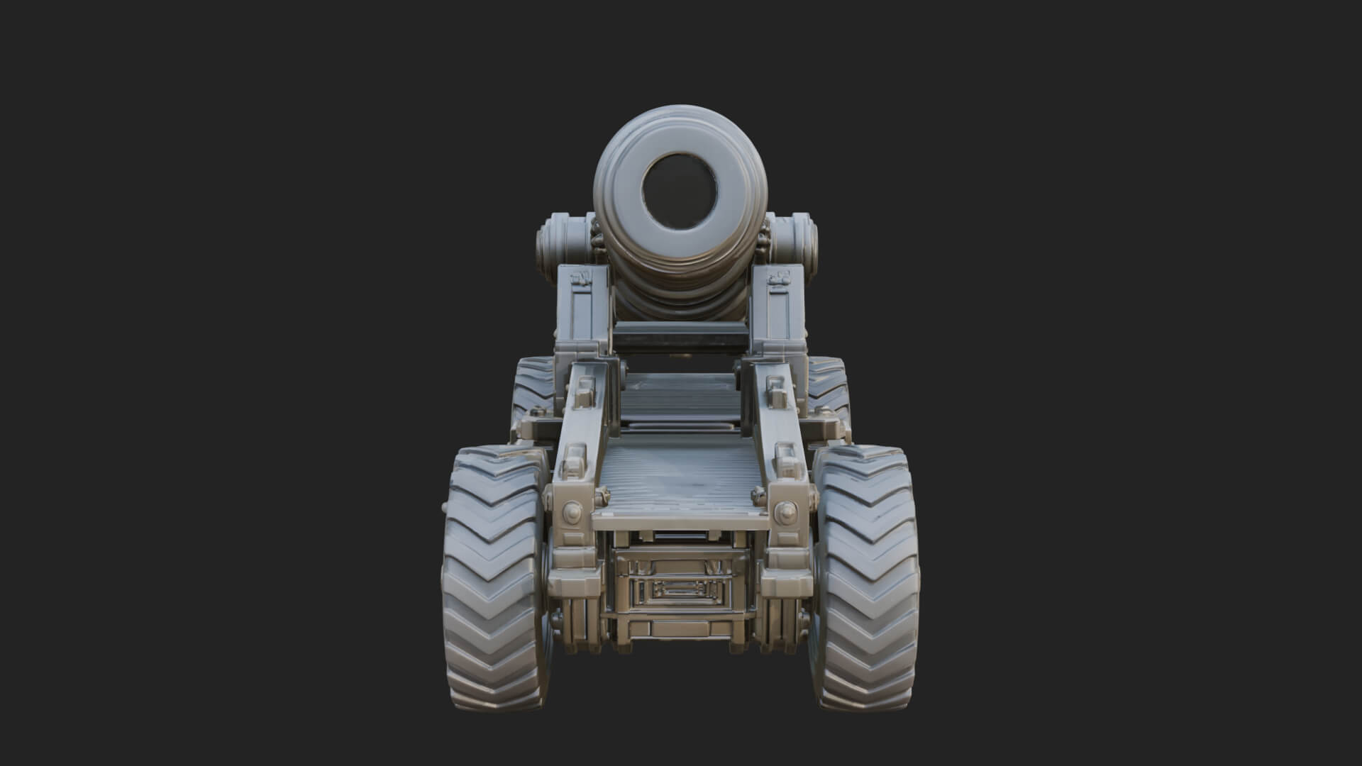 Heavy Siege Cannon Model Design 3 3D Print Model 3D Model