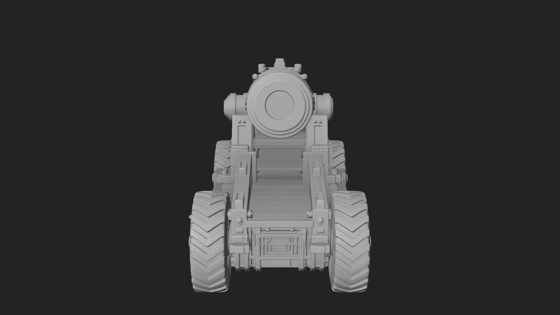 Heavy Siege Cannon Model Design 3 3D Print Model 3D Model