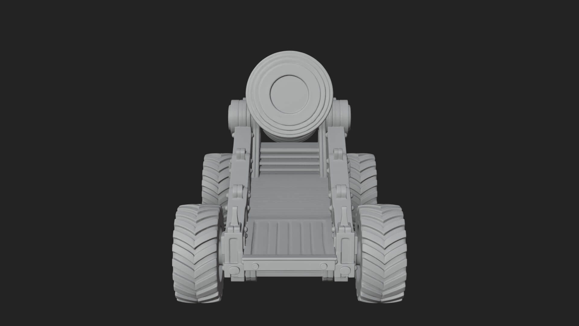 Heavy Siege Cannon Model Design 4 3D Print Model 3D Model