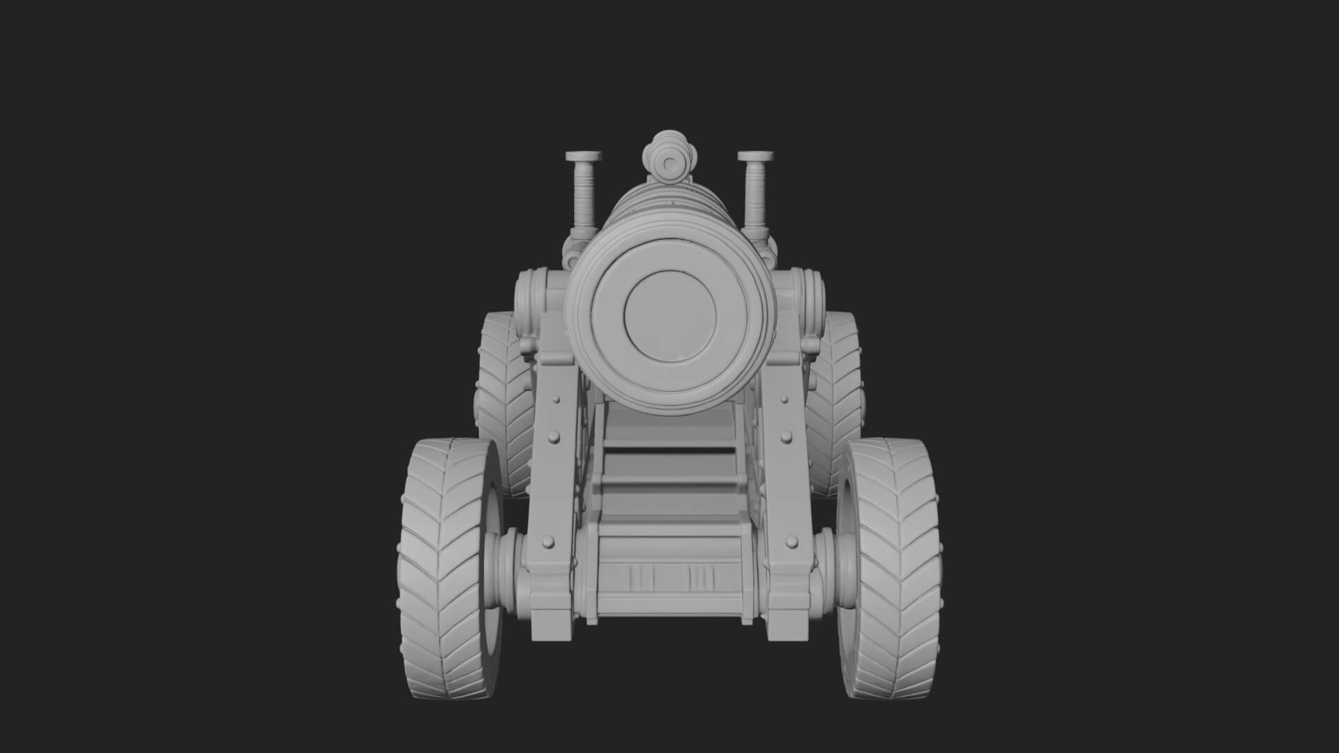Heavy Siege Cannon Model Design 5 3D Print Model 3D Model