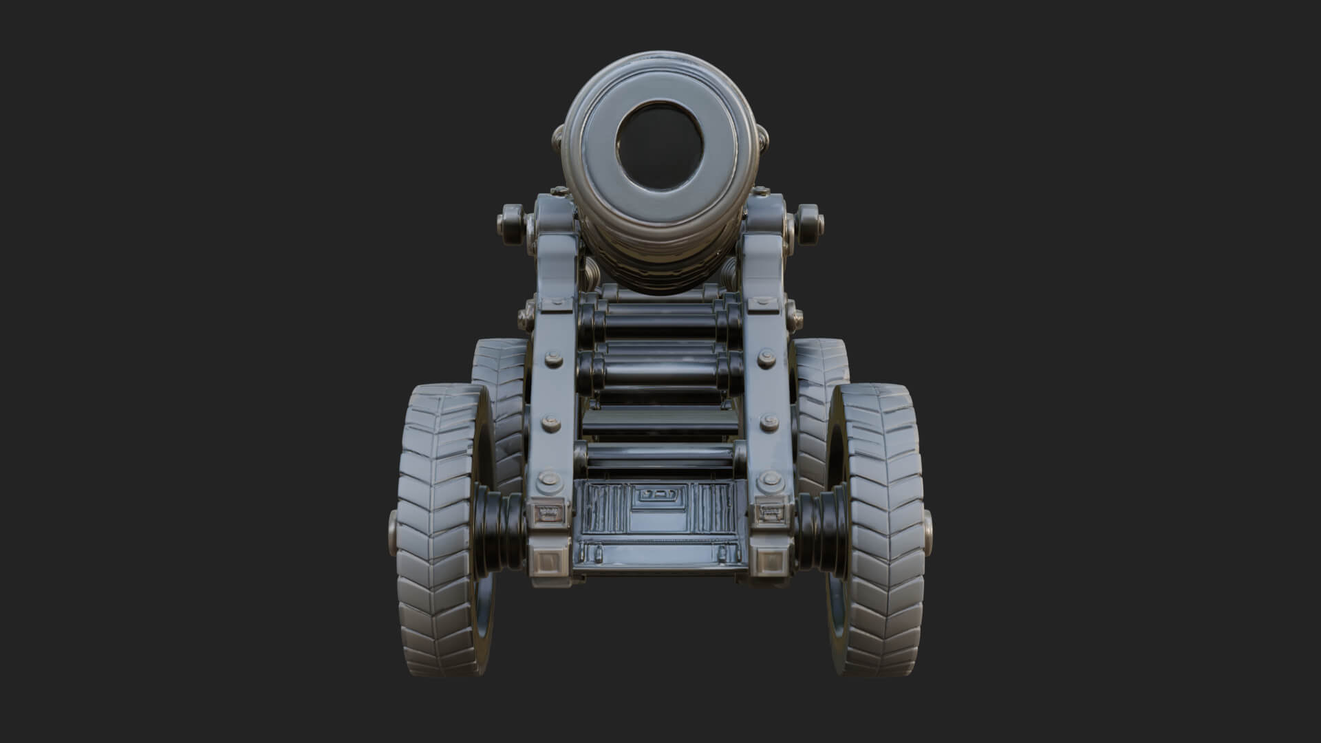 Heavy Siege Cannon Model Design 7 3D Print Model 3D Model