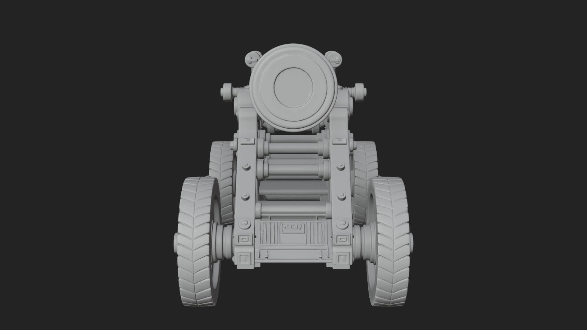 Heavy Siege Cannon Model Design 7 3D Print Model 3D Model
