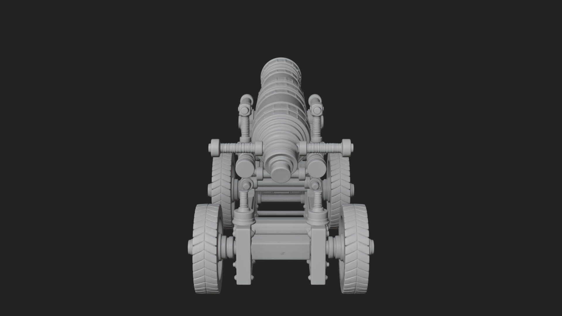 Heavy Siege Cannon Model Design 7 3D Print Model 3D Model