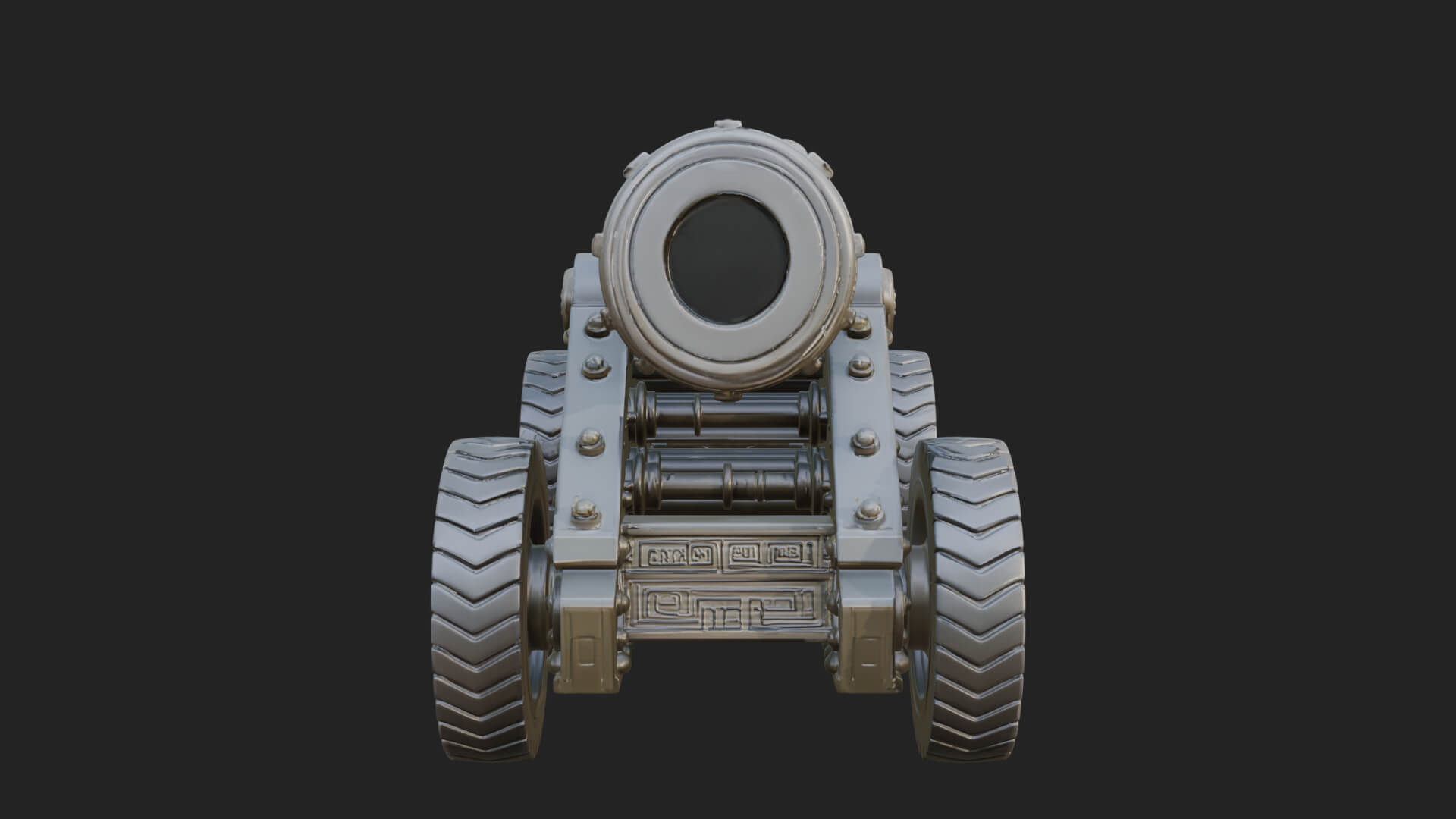 Heavy Siege Cannon Model Design 8 3D Print Model 3D Model