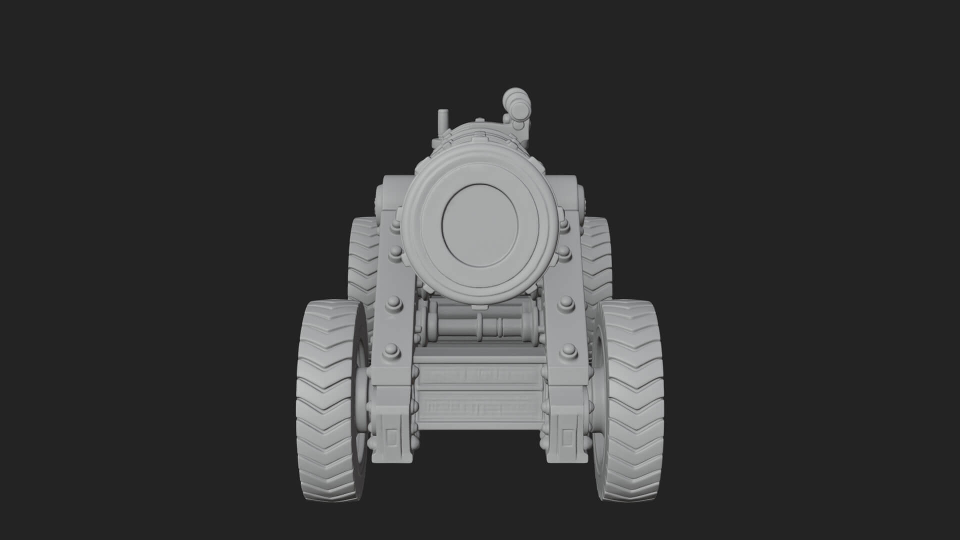 Heavy Siege Cannon Model Design 8 3D Print Model 3D Model