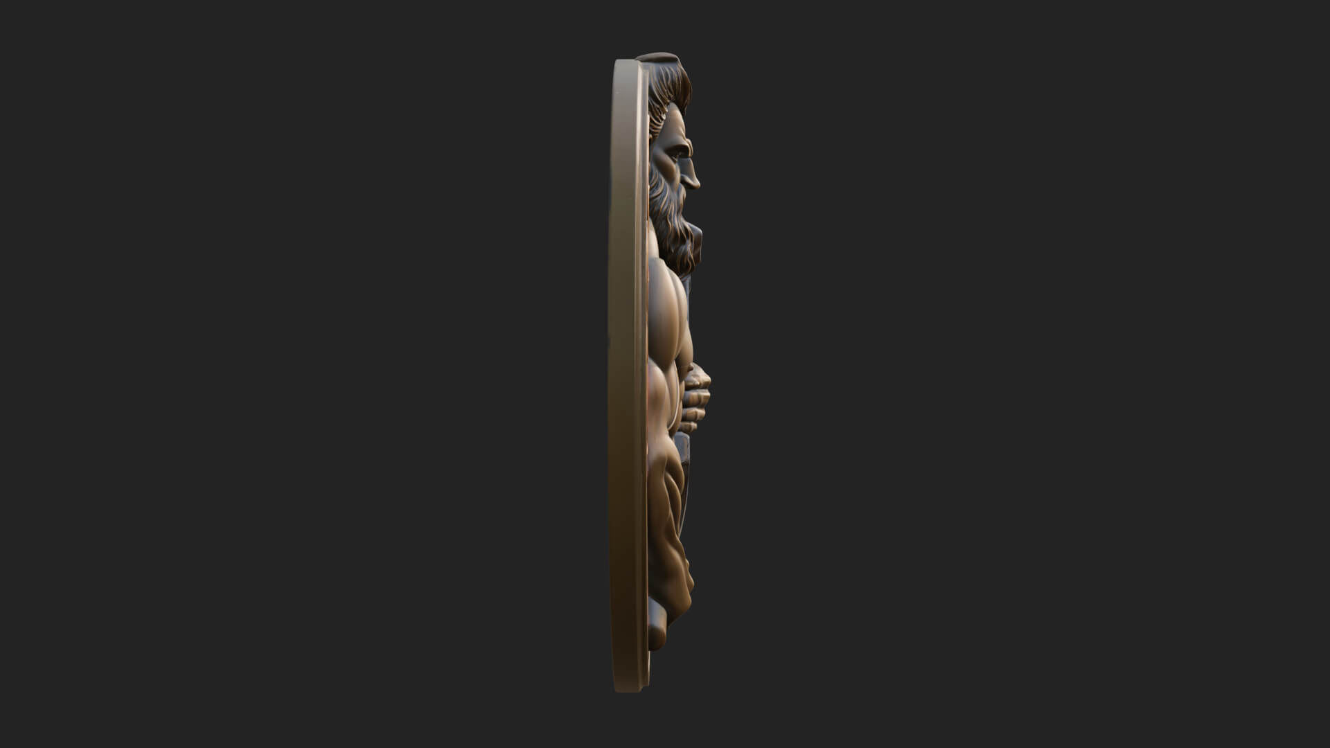Hephaestus Forge Disc Plaque Design 1 3D Print Model 3D Model