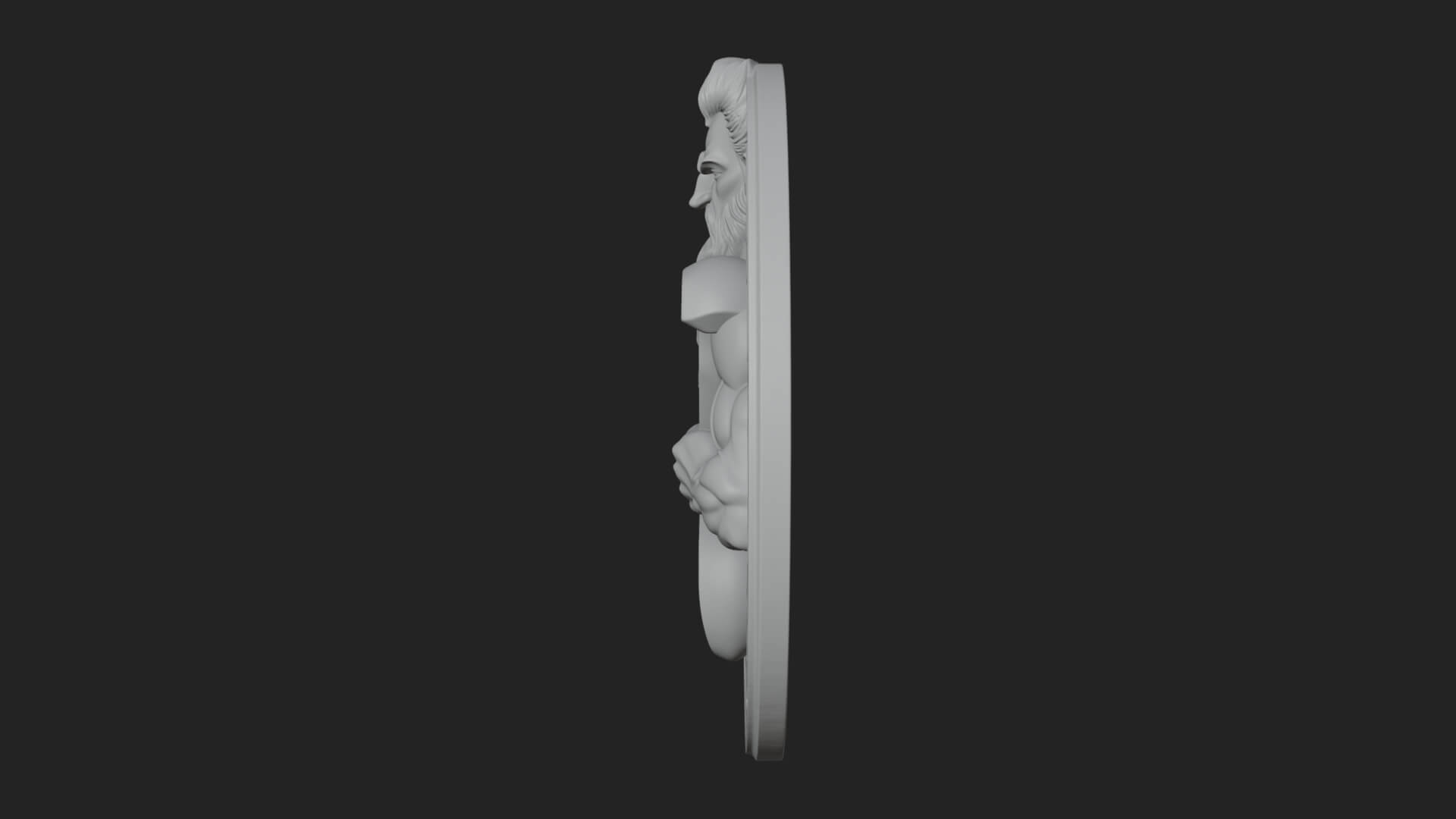 Hephaestus Forge Disc Plaque Design 1 3D Print Model 3D Model