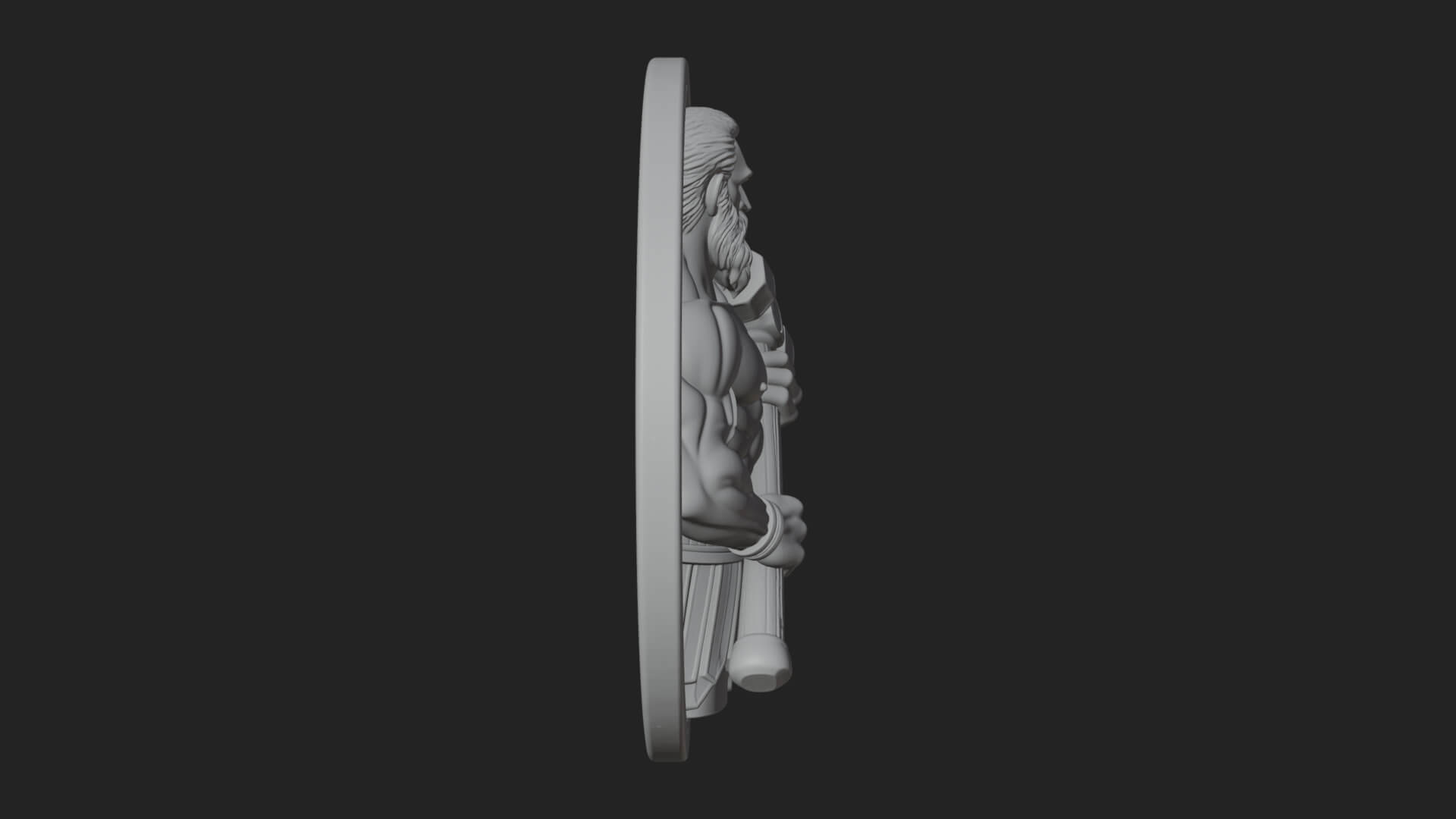 Hephaestus Forge Disc Plaque Design 3 3D Print Model 3D Model