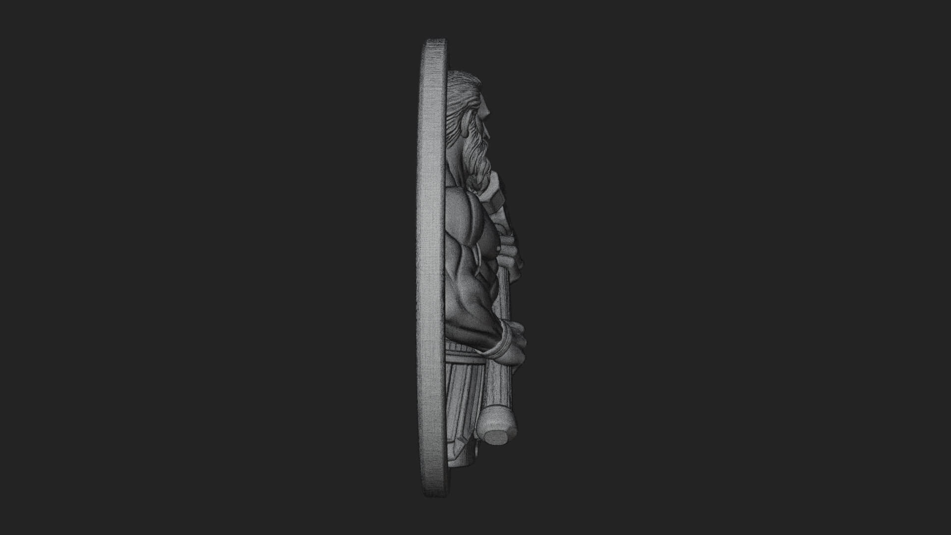 Hephaestus Forge Disc Plaque Design 3 3D Print Model 3D Model
