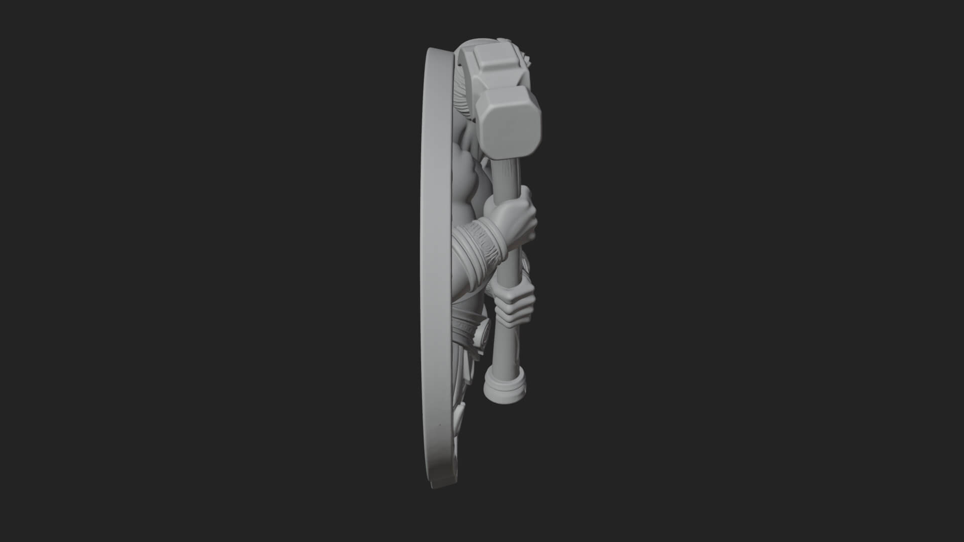Hephaestus Forge Disc Plaque Design 4 3D Print Model 3D Model